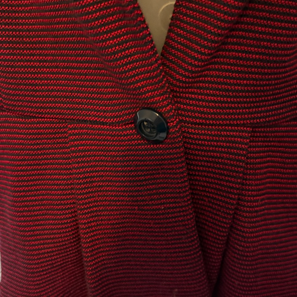 Anthropologie Tabitha Sz Large Striped Pom Pom Blazer GUC B1015 - Picture 2 of 8